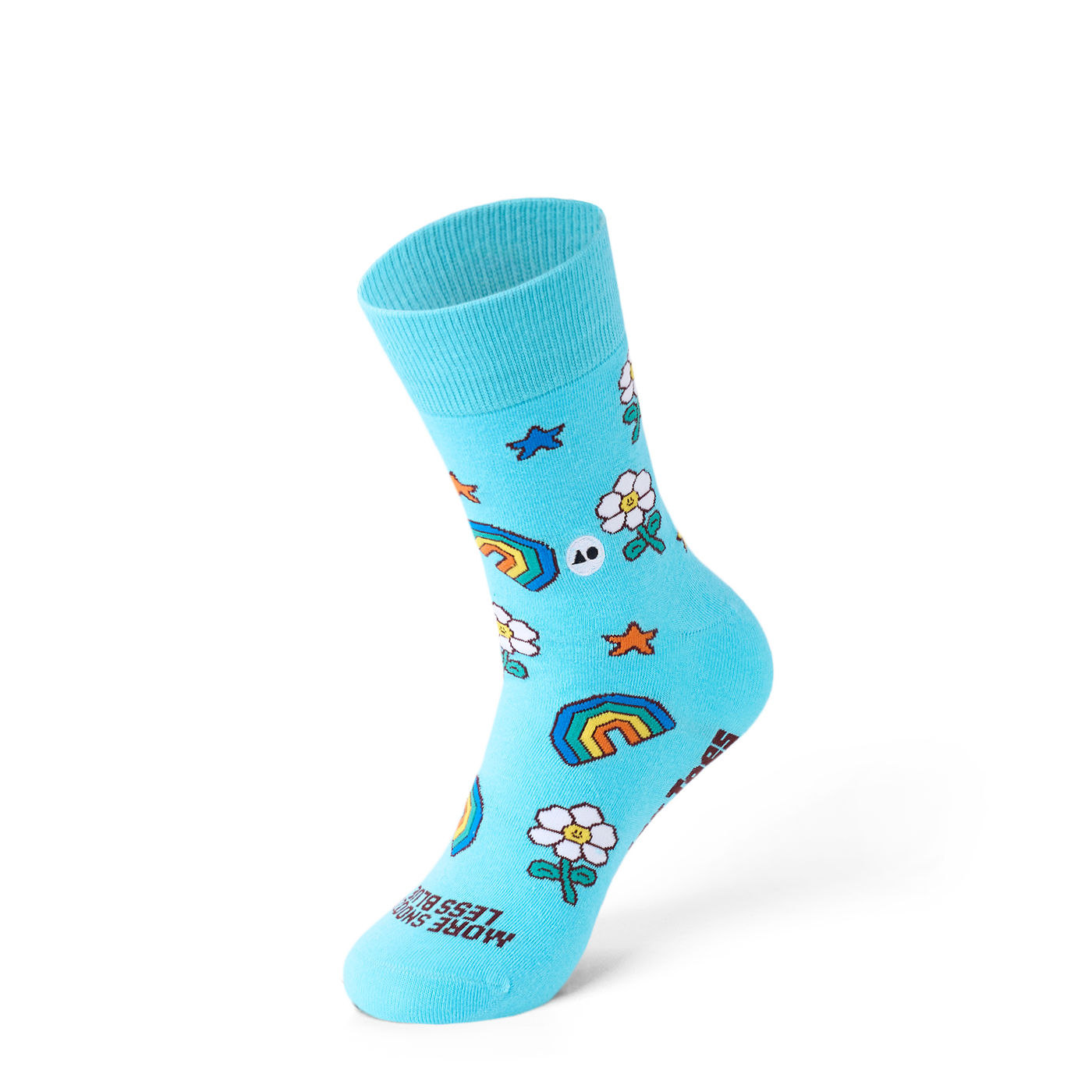 Talking Toes Flower Fuel Crew Socks