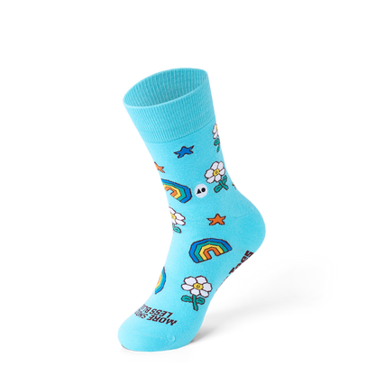Talking Toes Flower Fuel Crew Socks