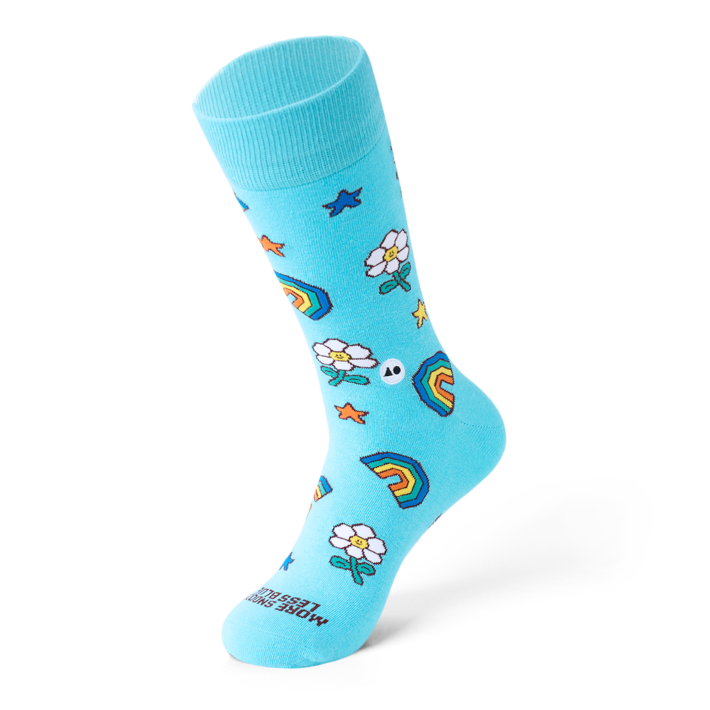 Talking Toes Flower Fuel Crew Socks