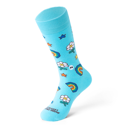 Talking Toes Flower Fuel Crew Socks