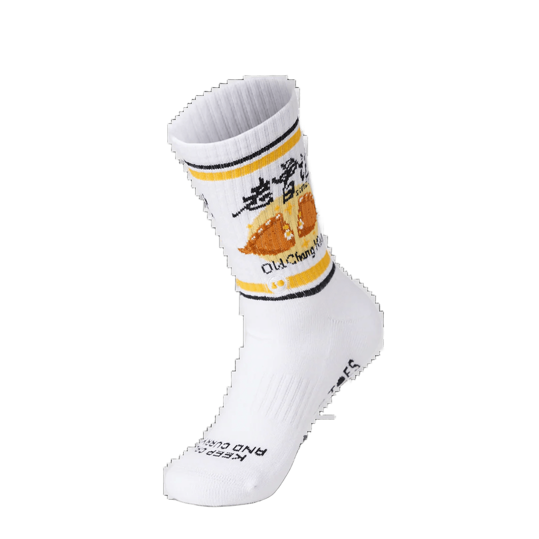 Talking Toes Curry On Athletic Crew Socks