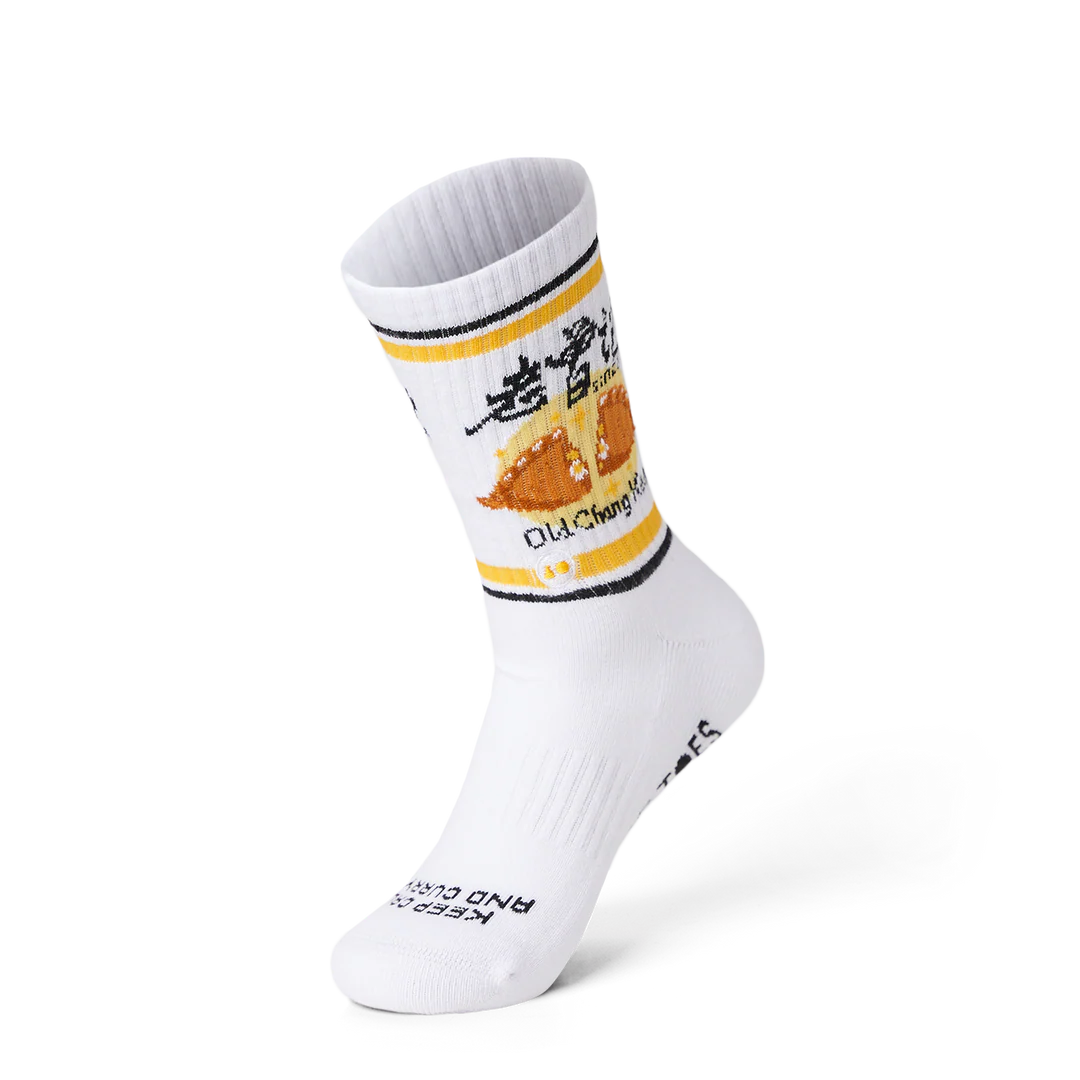 Talking Toes Curry On Athletic Crew Socks