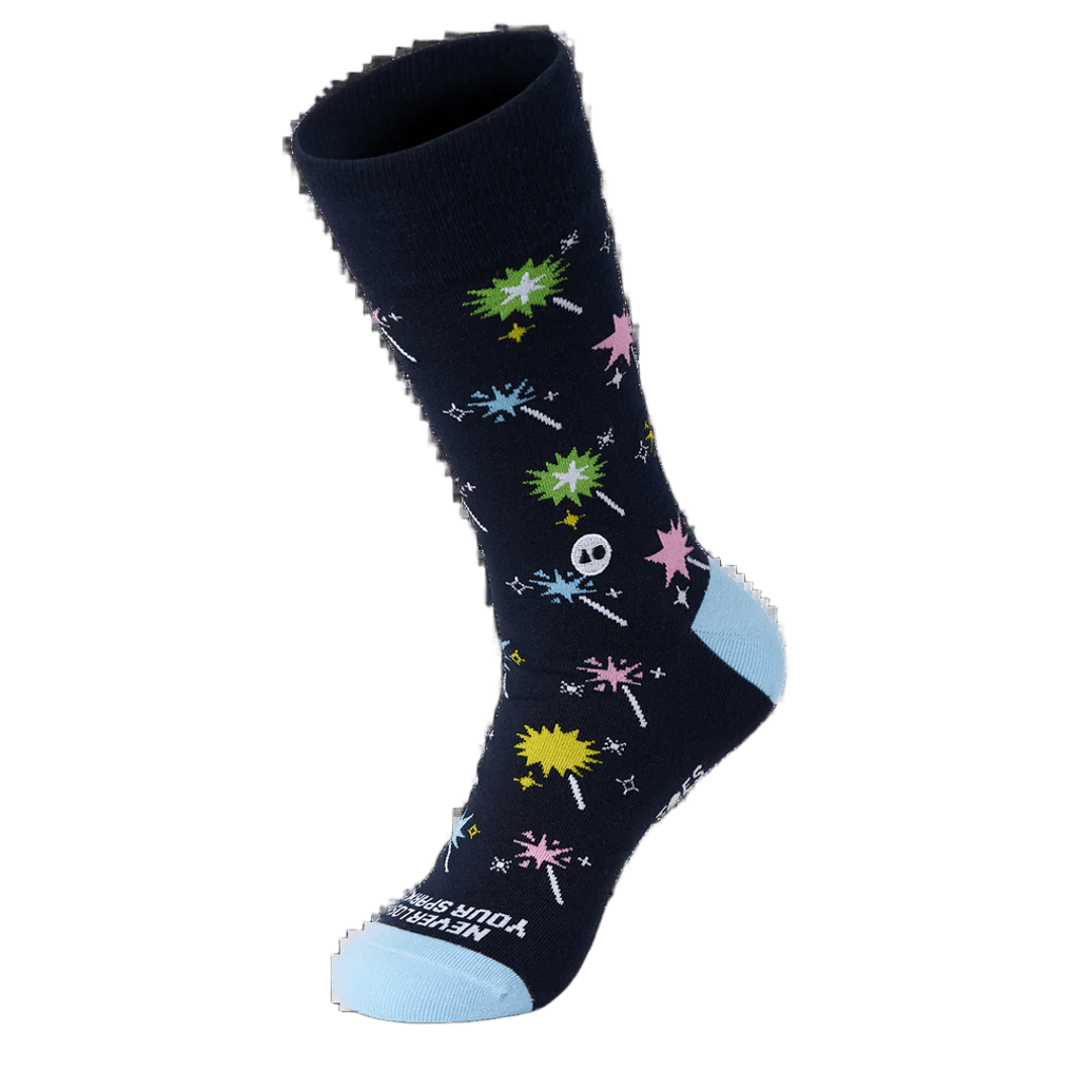 Talking Socks Talking Toes Bright Sparkler Crew Socks