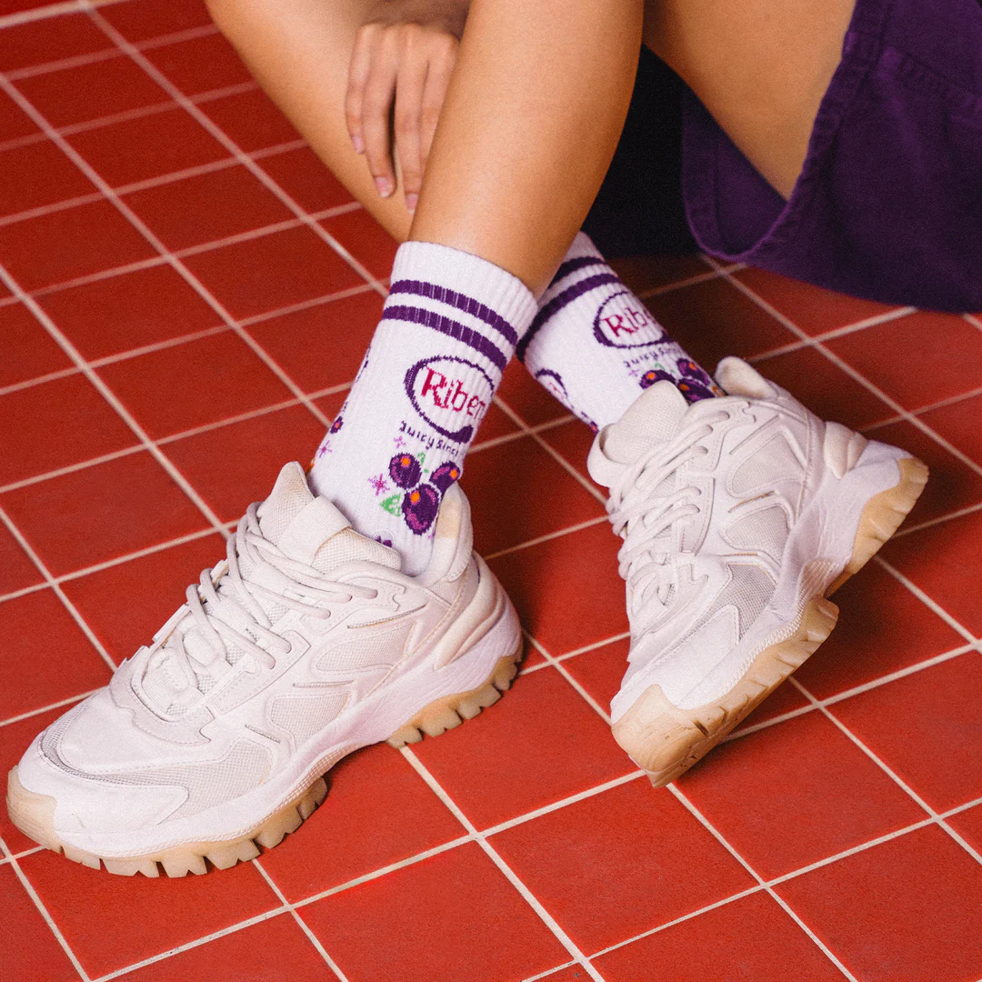 Talking Toes Juicy Ribena Athletic Crew Socks