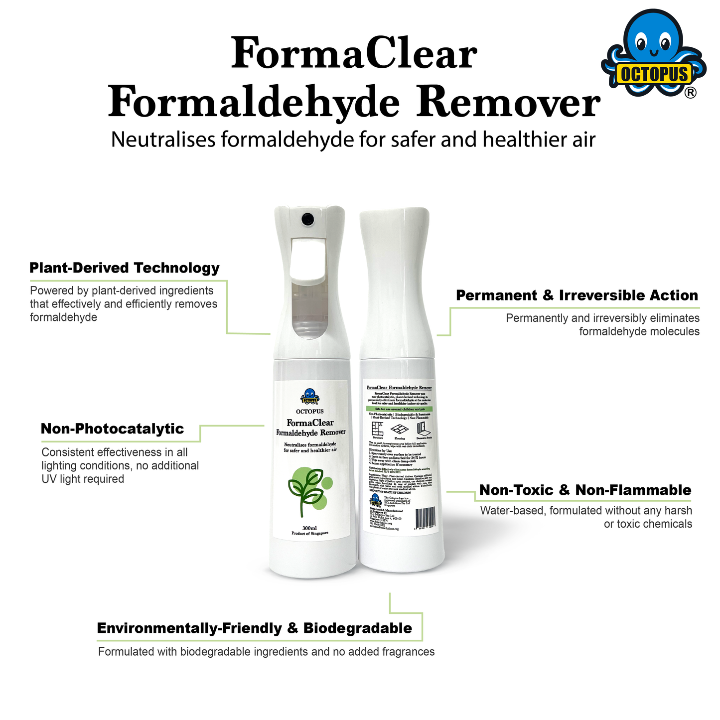Octopus FormaClear Formaldehyde Remover