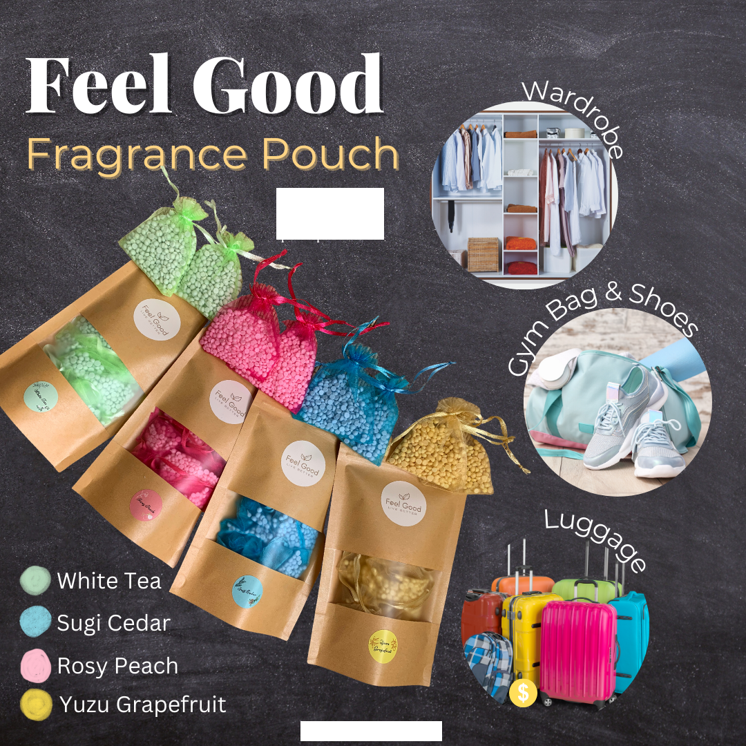 Feel Good Fragrance Pouch Bundle of 4 | Home fragrances | The Green Collective SG