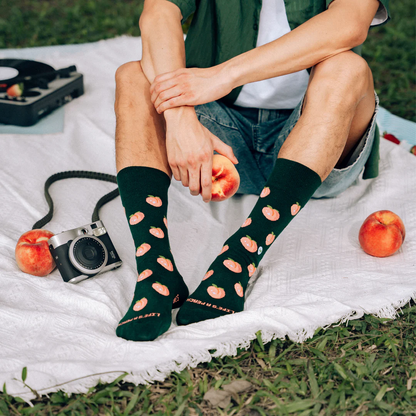 Talking Toes Peachy Life Crew Socks