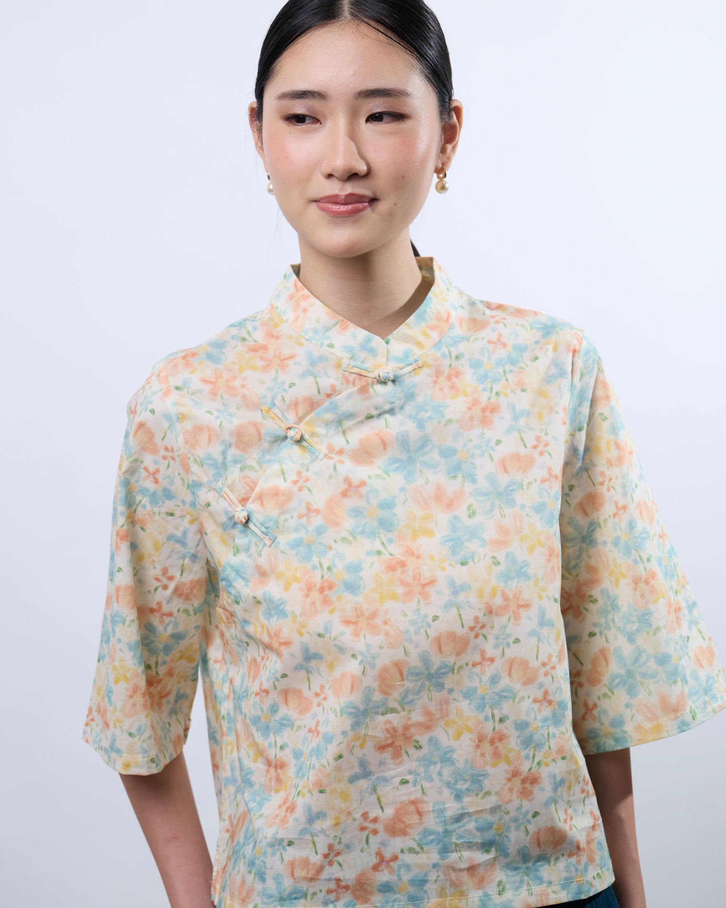 You Living Floral Samfoo Cheongsam Qipao Top