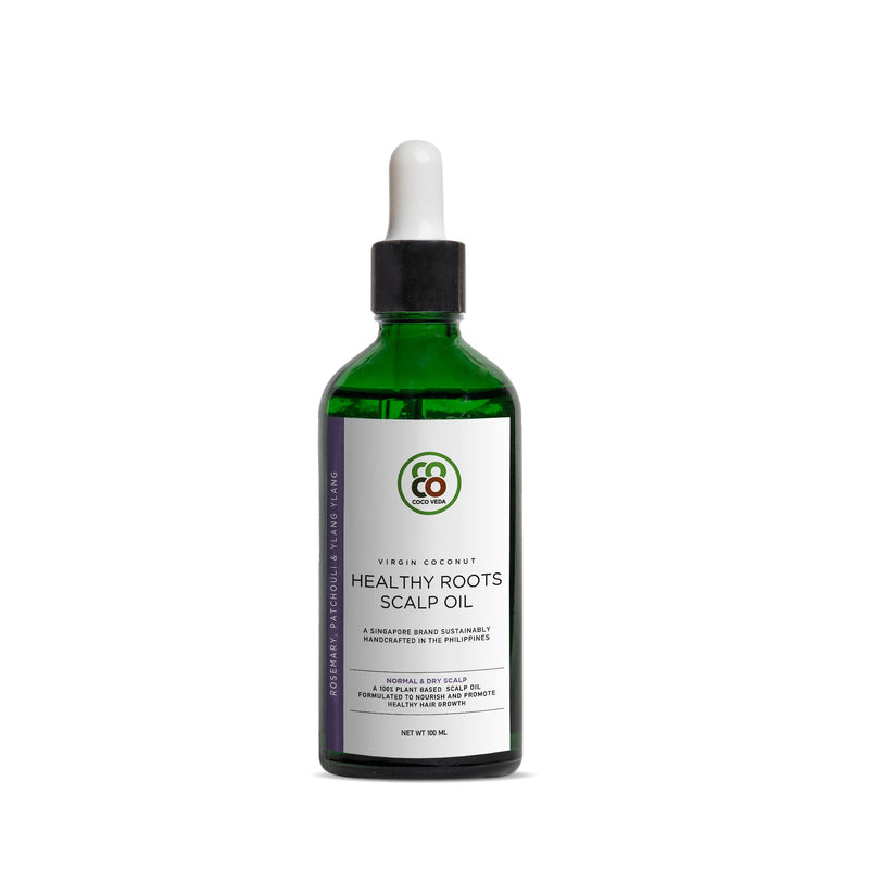 Coco Veda Normal & Dry Healthy Roots Scalp Oil | Haircare | The Green Collective SG