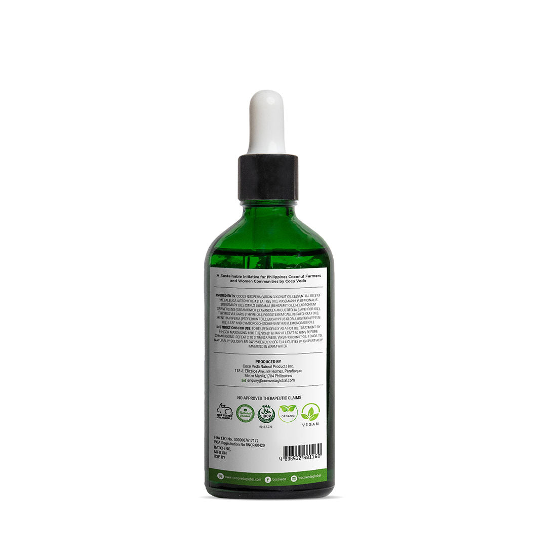 Coco Veda Anti-Dandruff Healthy Roots Scalp Oil | Haircare | The Green Collective SG