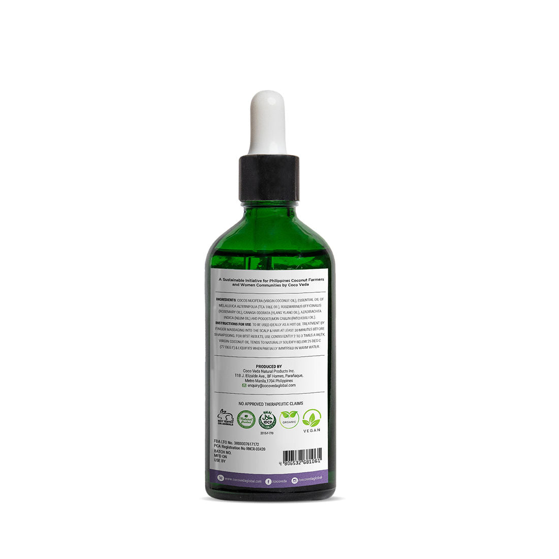 Coco Veda Normal & Dry Healthy Roots Scalp Oil | Haircare | The Green Collective SG
