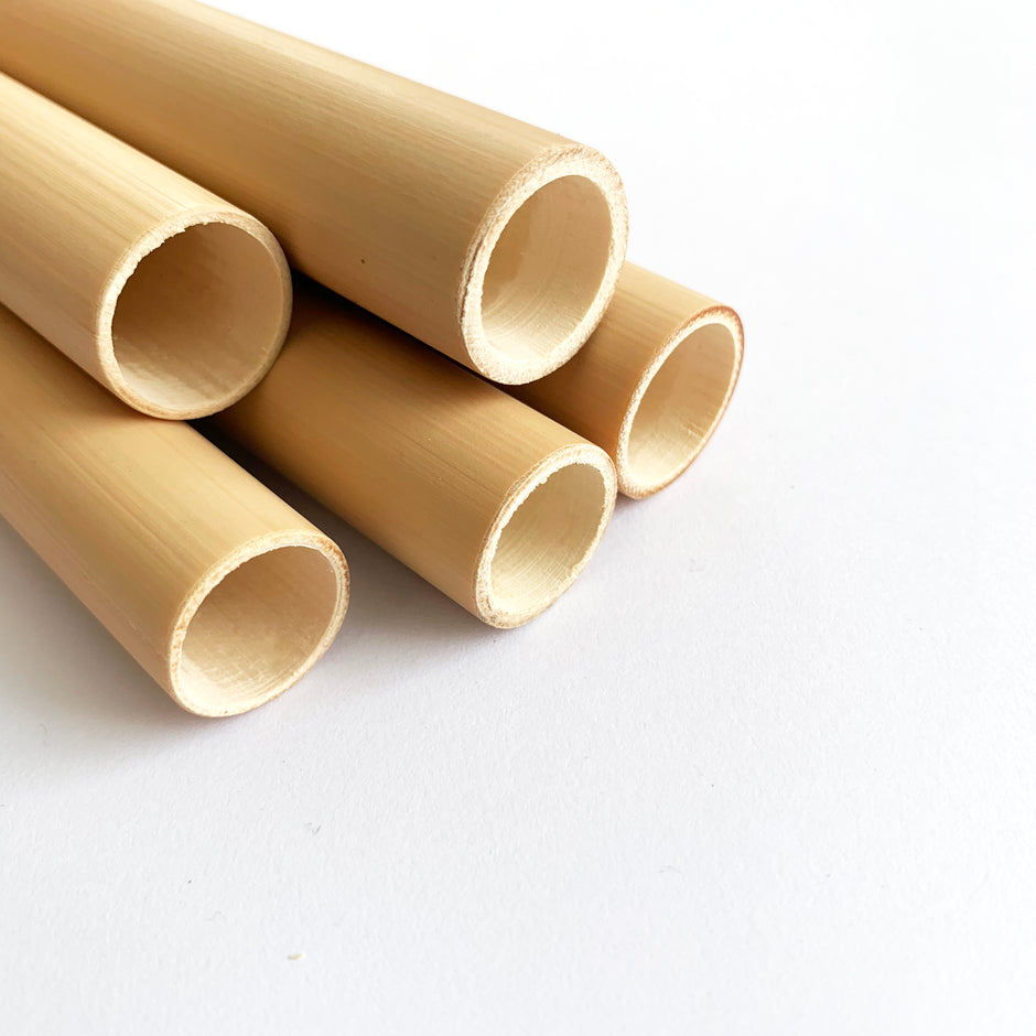 Boba Sharp Edge Bamboo Straw – Reusable Ultra-Wide Straws for Bubble Tea