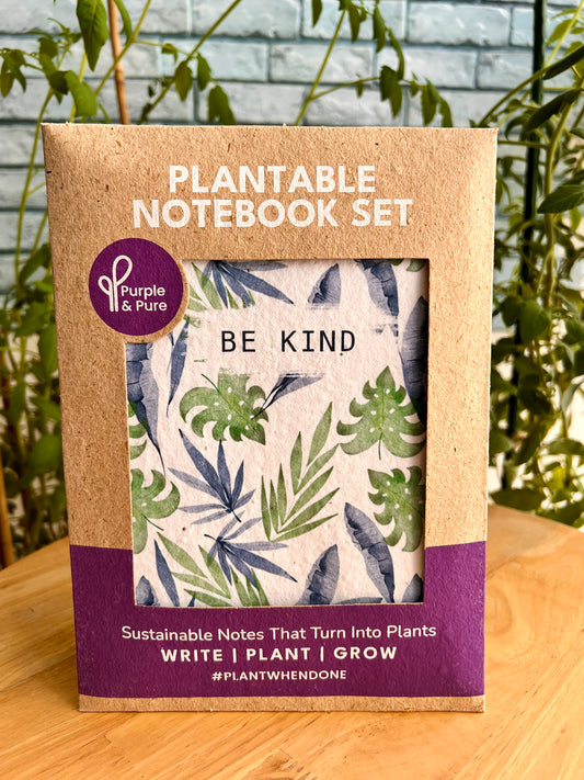 Purple & Pure Plantable Notebook Set