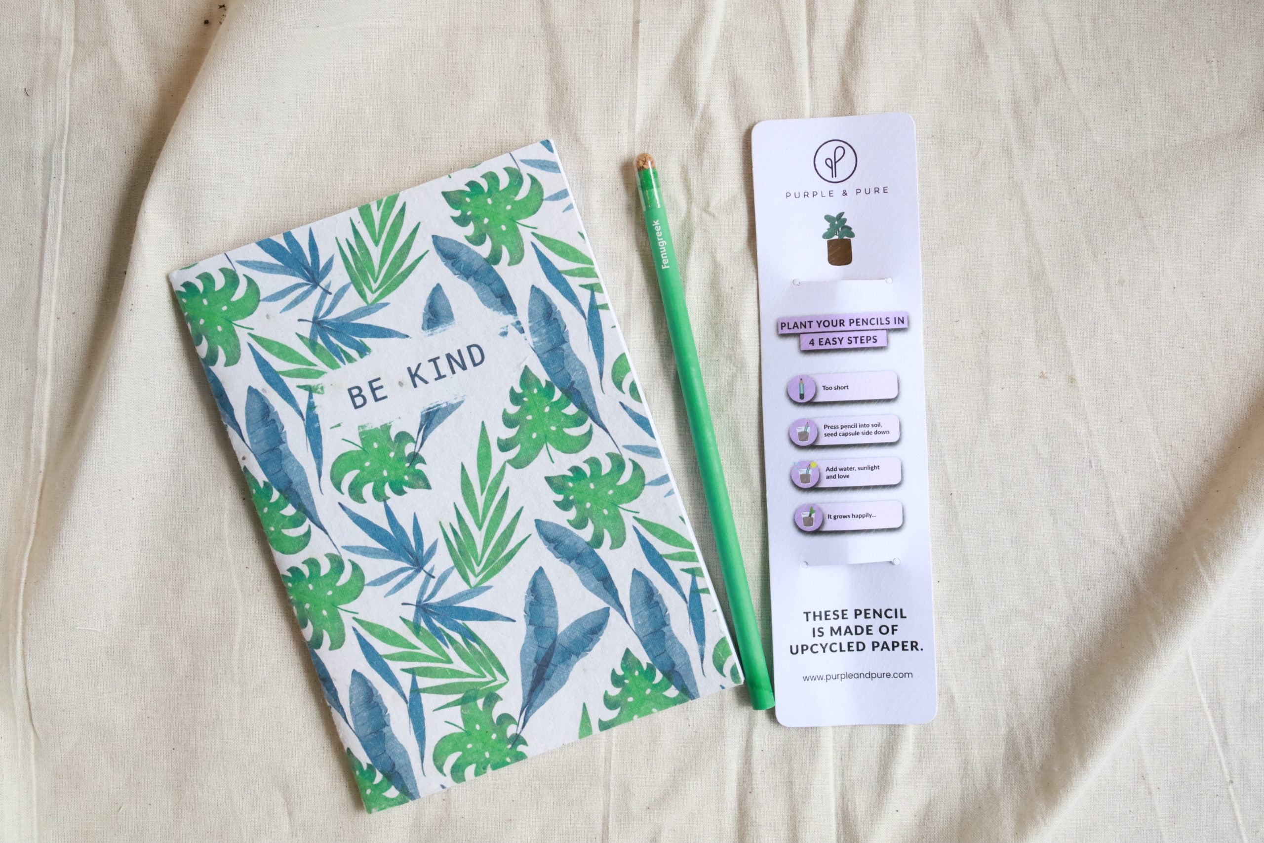Purple & Pure Tropical Pencil Set | Buy at The Green Collective