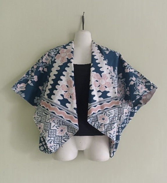 Handcrafted Cotton Batik Shrug by Ecofrenli