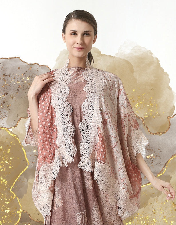 Heritage Silky Bolero Lace Outerwear – Sustainable Wood-Pulp & Artisan Lace