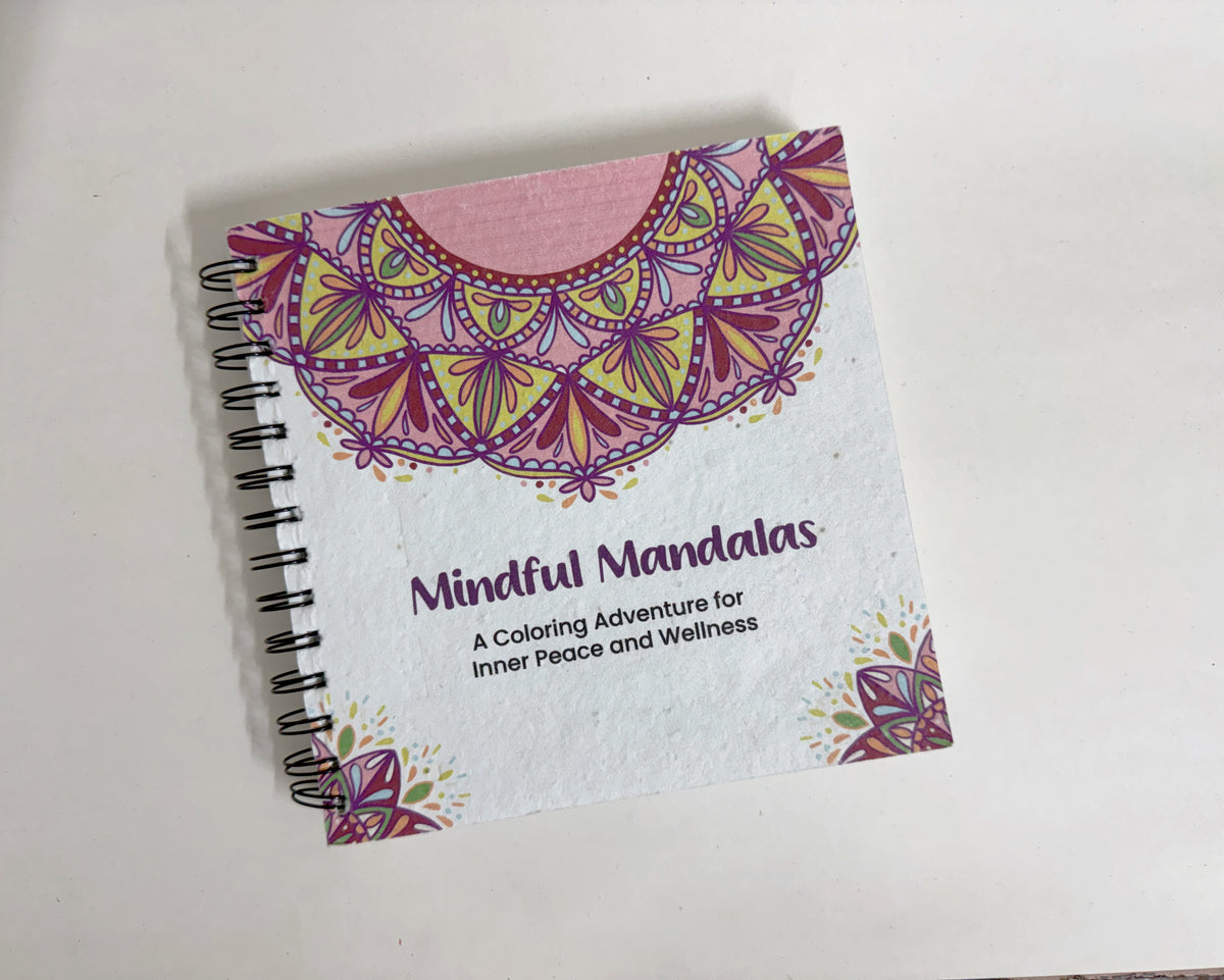 Purple & Pure Plantable Mandala Colouring Book