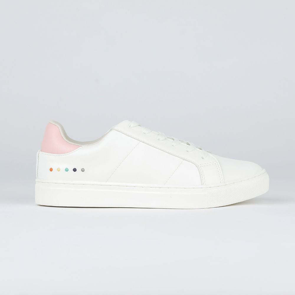 Kicks White/Pink by Lacess Limited | Get it at The Green Collective