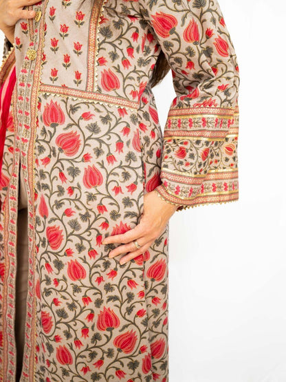 Kamal Pink & Gold Women Kurti & Pants Set