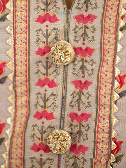 Kamal Pink & Gold Women Kurti & Pants Set