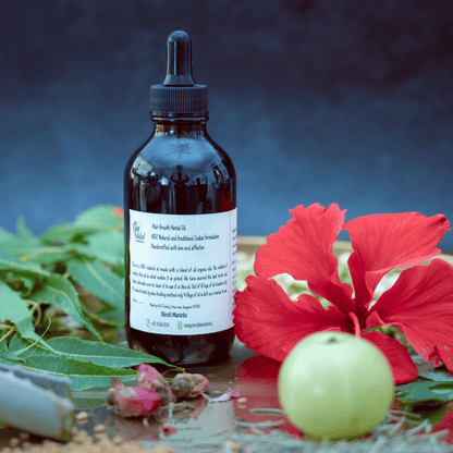 Glownatureal Kesh King Hair Growth Oil - Ayurvedic Oil with Amla, Bhringraj & Hibiscus
