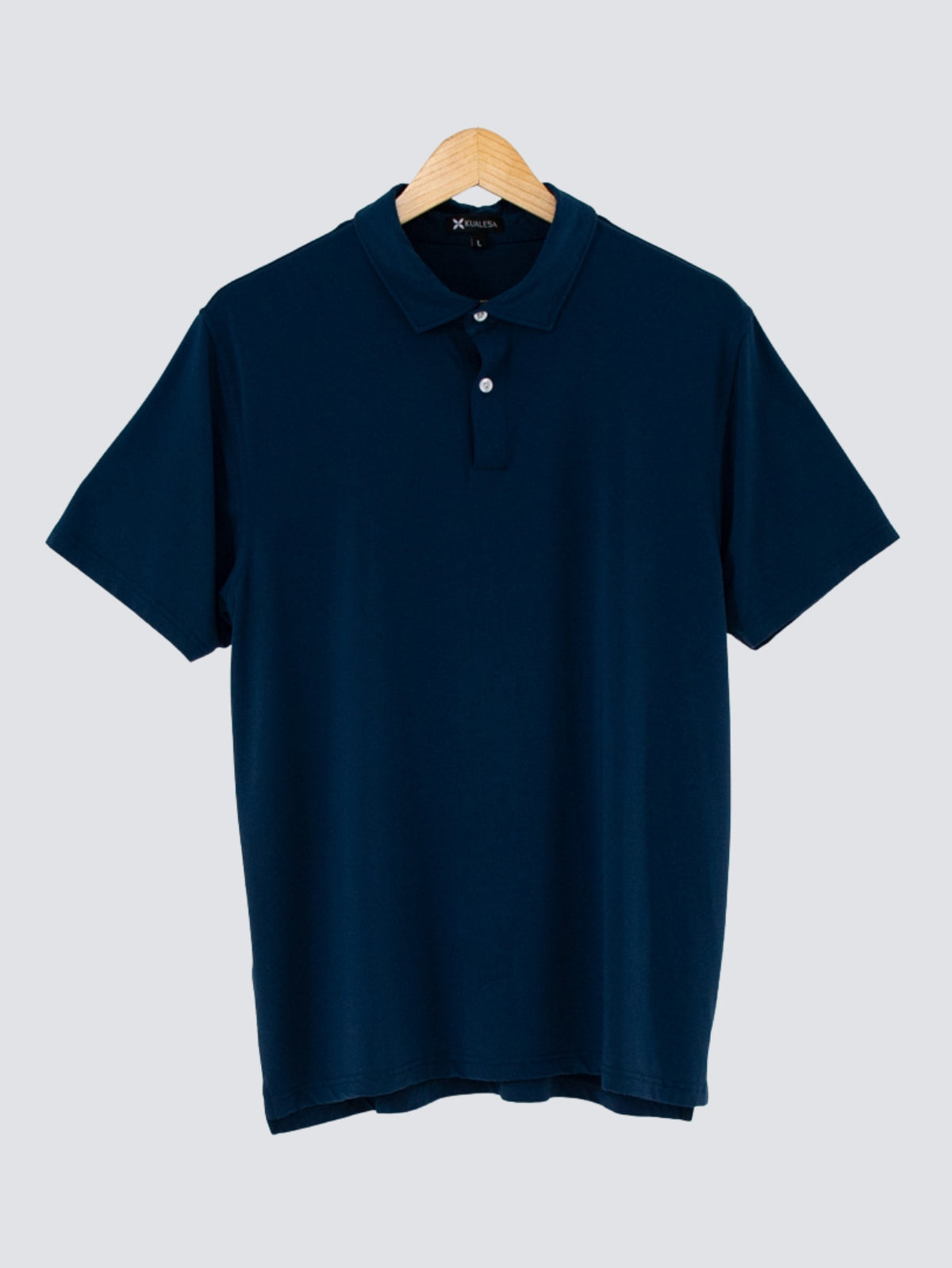 Kualesa Bamboo Solid Polo Shirt – Regular Fit (Riau Blue)
