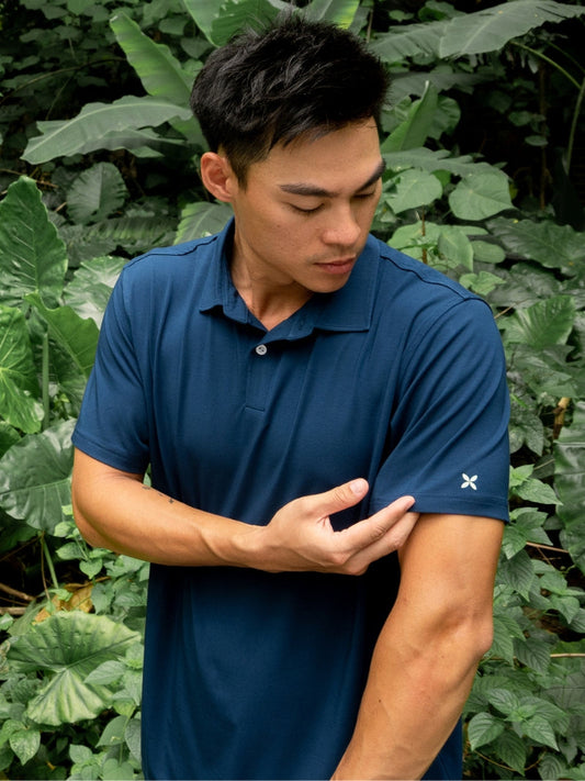 Kualesa Bamboo Solid Polo Shirt – Regular Fit (Riau Blue)