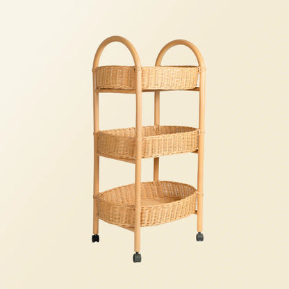 Momiji Con Craft Rattan Trolley