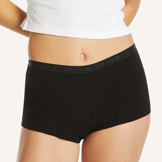 Love Luna Period Panties Teen Shortie /Junior - Black