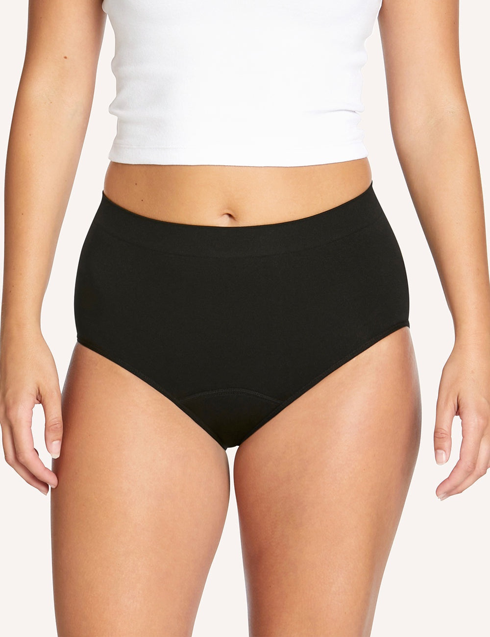 Love Luna Seamfree Period Full Brief - Black