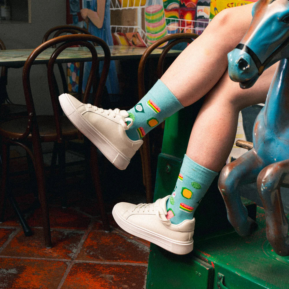 Taking Toes Talking Toes Kueh-zy Good Crew Sock