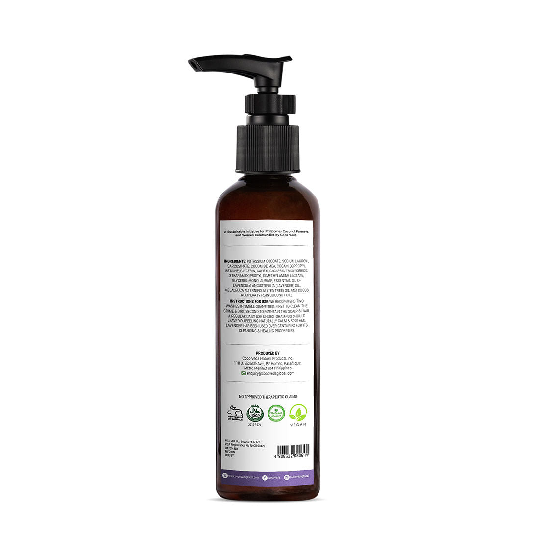 Coco Veda Lavender Herbal Shampoo | Haircare | The Green Collective SG