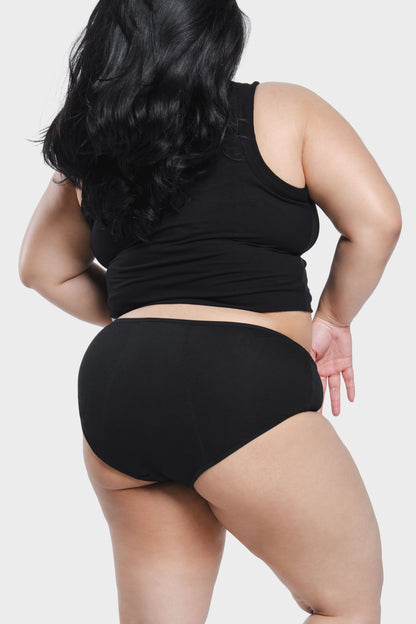 OZEE PERIOD UNDERWEAR - MID WAIST BRIEF  HEAVY FLOW ( 4 - 6 HOURS ) FITS FOR TEENS TO ADULT - LILYROSE