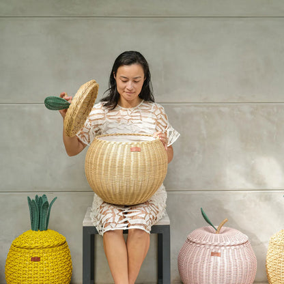Momiji Apple Storage Basket - Medium Natural
