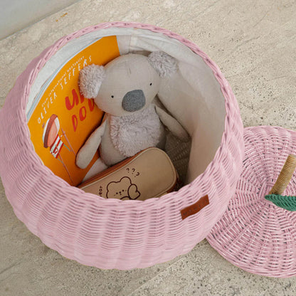 Momiji Apple Storage Basket - Medium Pink