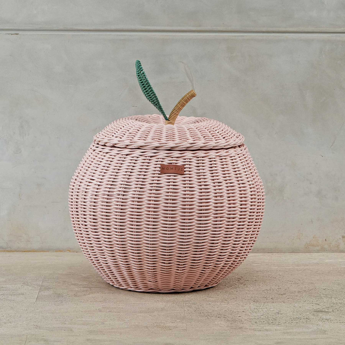 Momiji Apple Storage Basket - Medium Pink