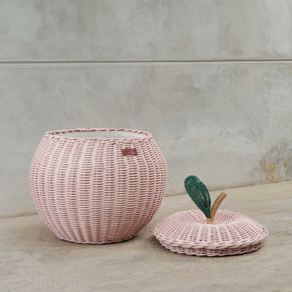 Momiji Apple Storage Basket - Medium Pink