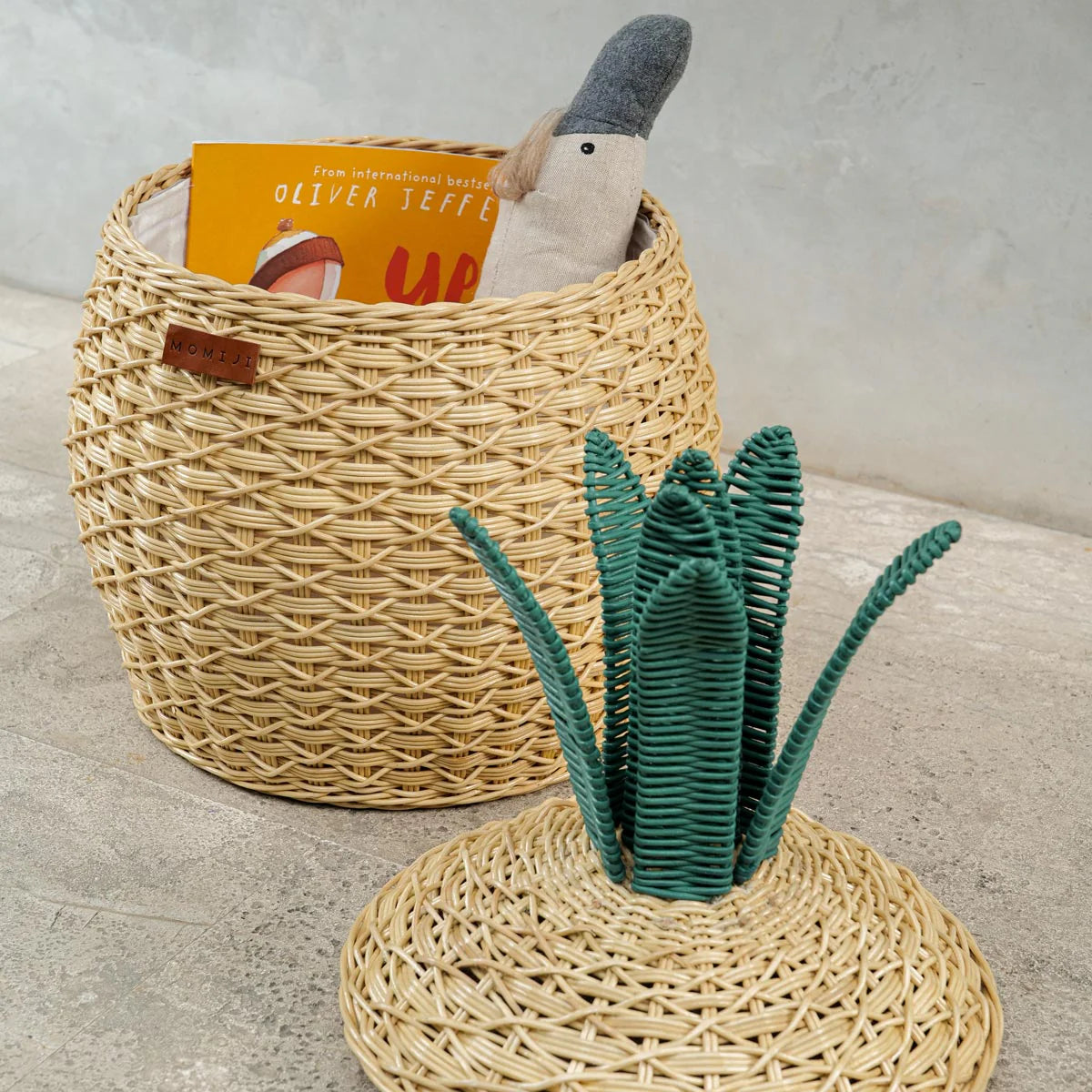 Momiji Pineapple Storage Basket - Medium Natural