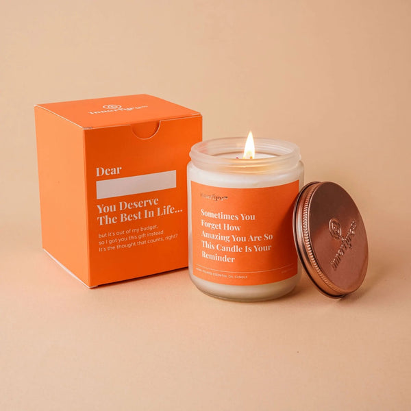 Innerfyre Affirmation Message in a Candle