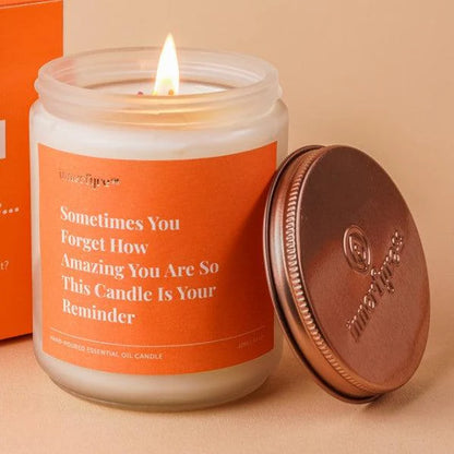 Innerfyre Affirmation Message in a Candle