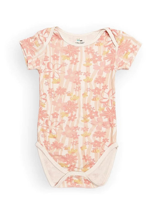 MIKO LOLO Blooming Nectar Floral Pink Unisex Onesie