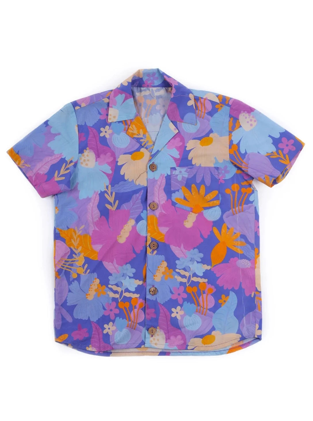 MIKO LOLO Daffy Hawaiian Summer Shirt in Organic Cotton
