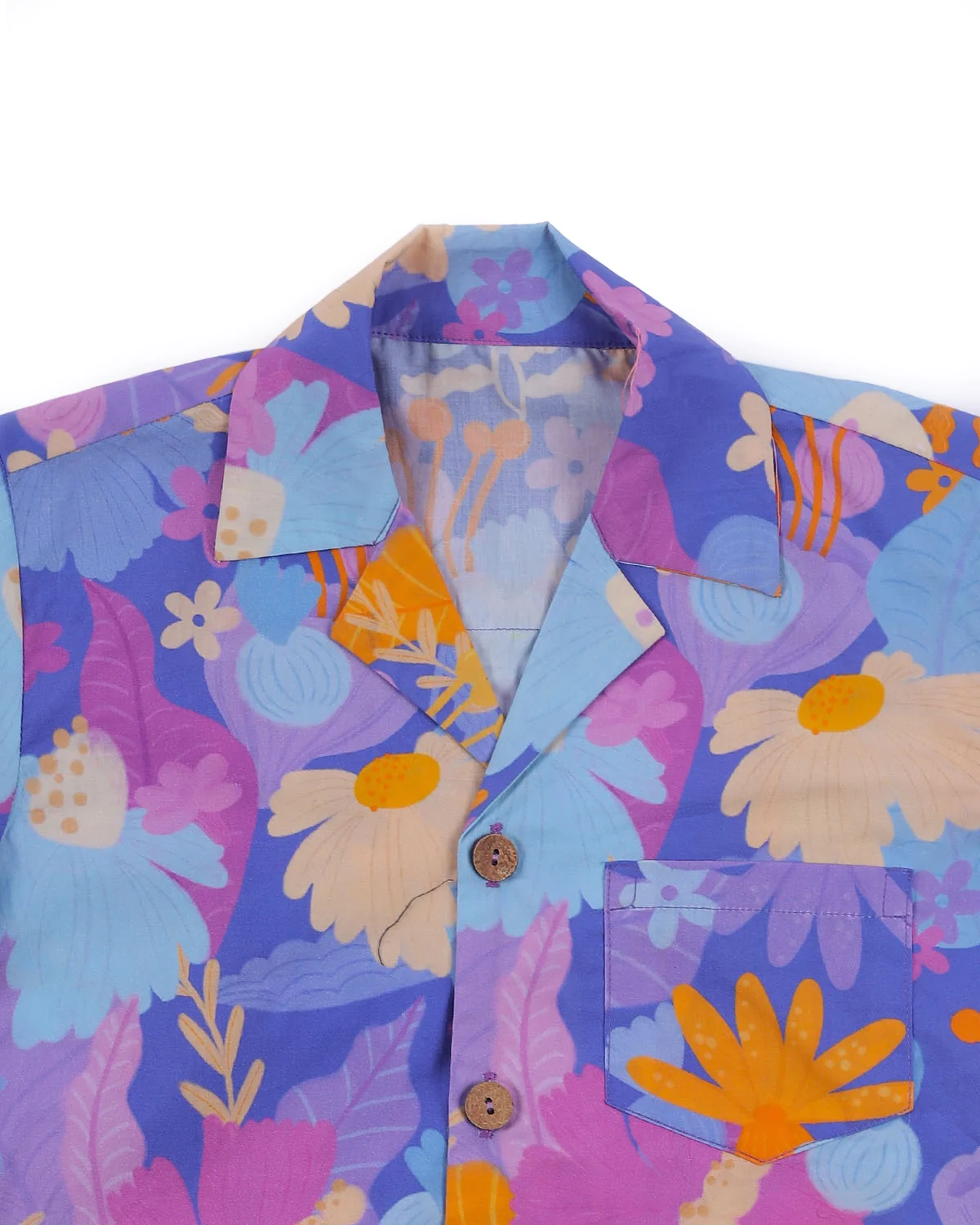MIKO LOLO Daffy Hawaiian Summer Shirt in Organic Cotton | kids Fashion | The Green Collective SG