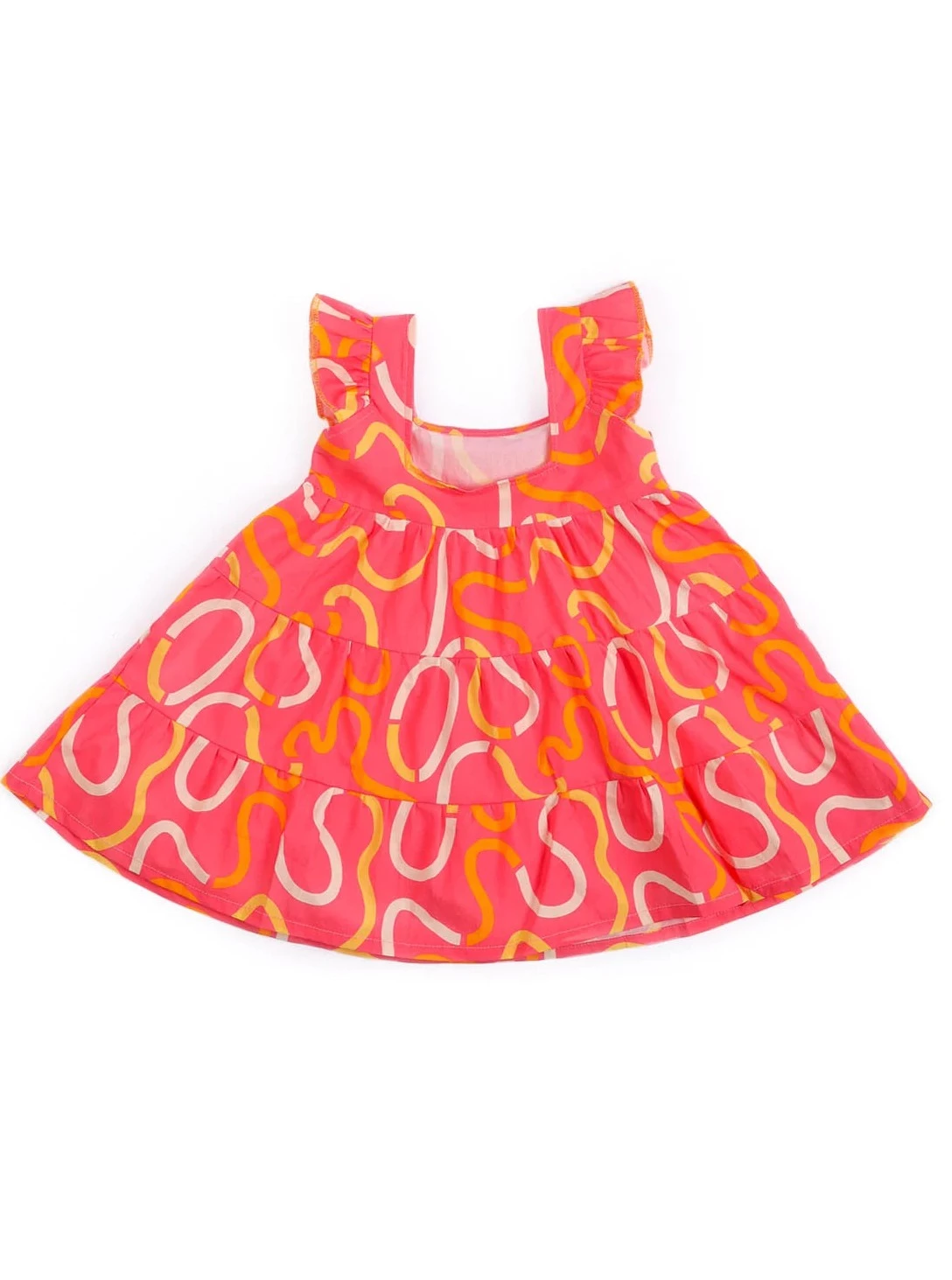 MIKO LOLO Daffy Tiered Frock in Organic Cotton | kids Fashion | The Green Collective SG