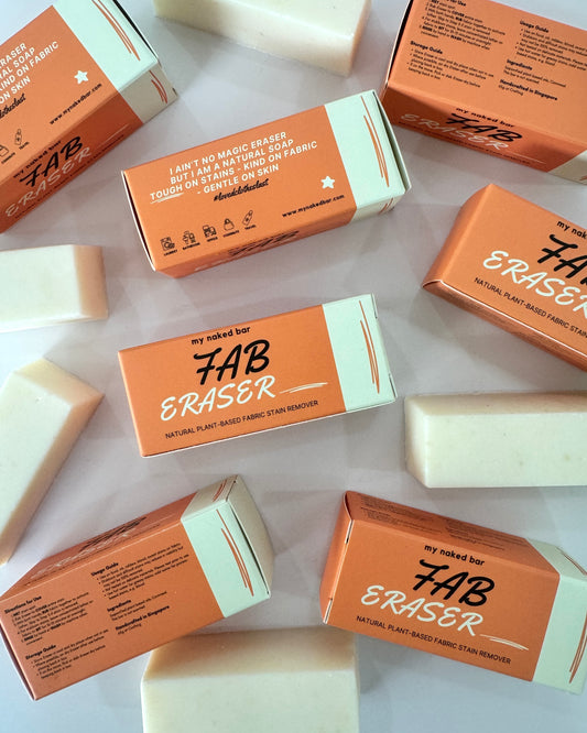 My Naked Bar FAB Eraser in Travel Box - Fabric Stain Remover Soap Bar