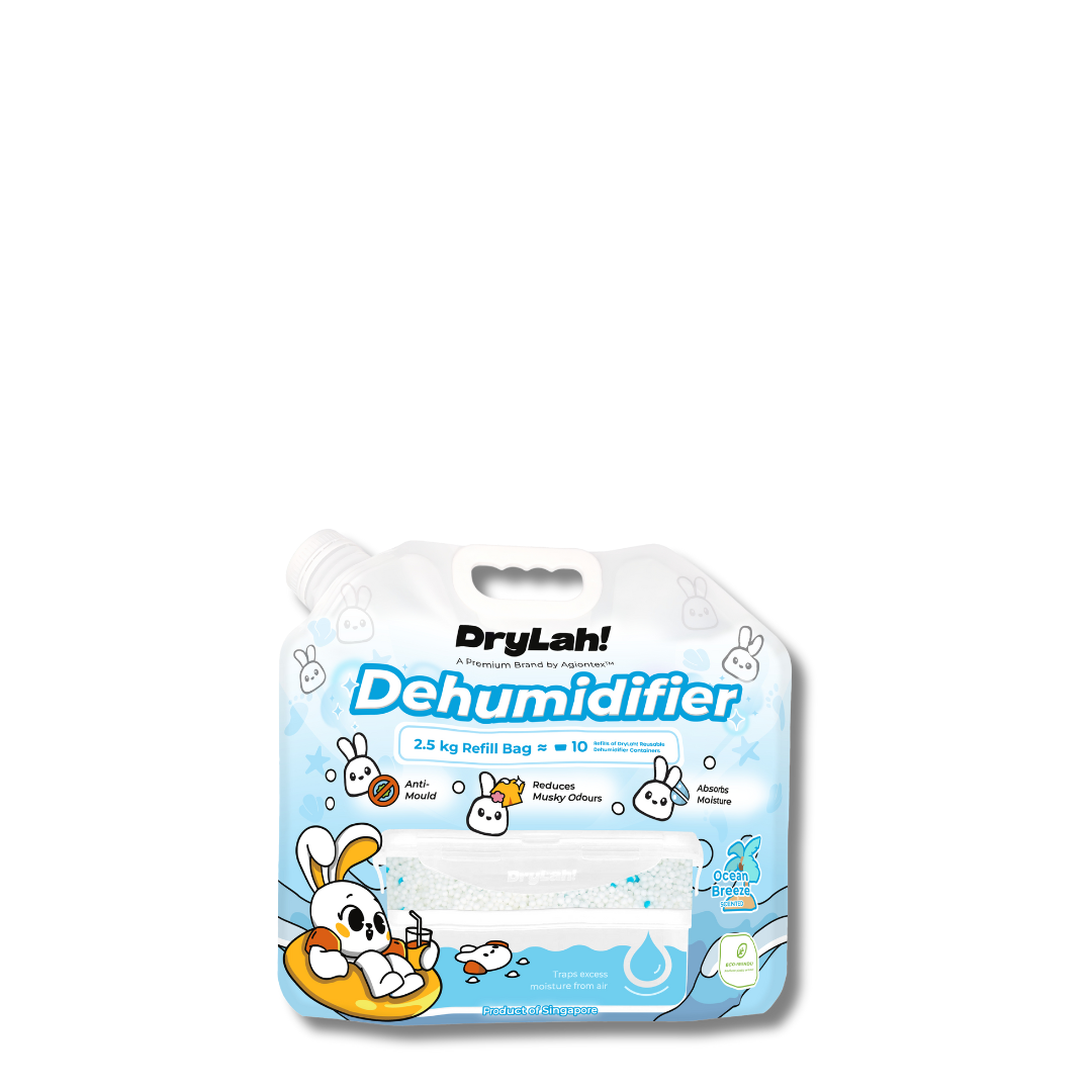 AGIONTEX DryLah! Dehumidifier Refill (2.5kg) – Eco-Friendly Moisture Absorber Ocean