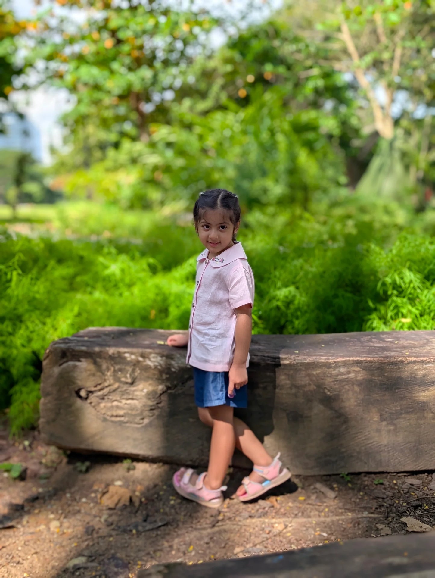 The Purestitch Collared Daisy Pink Shirt