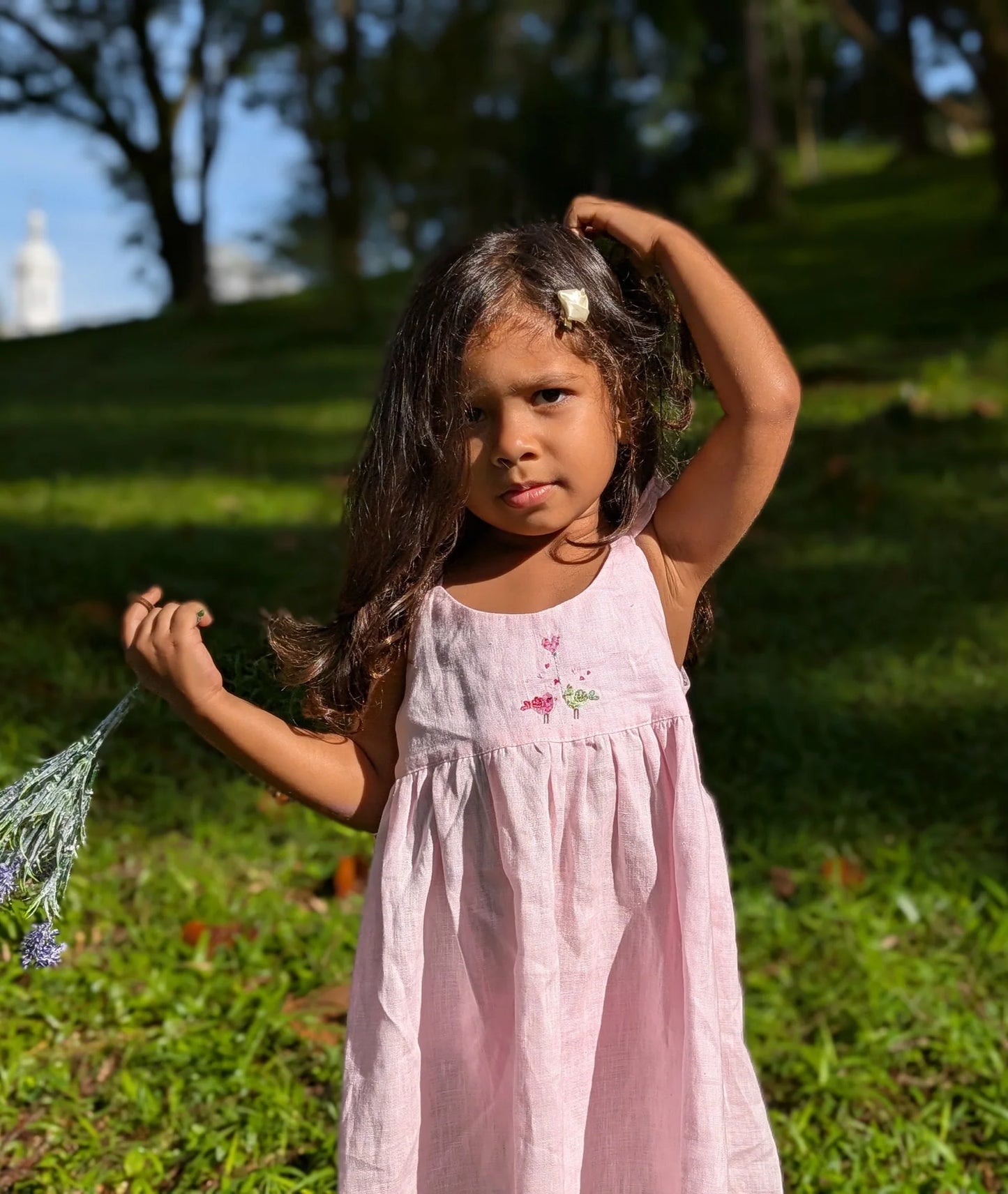 The Purestitch Dewy Pink Bird Dress
