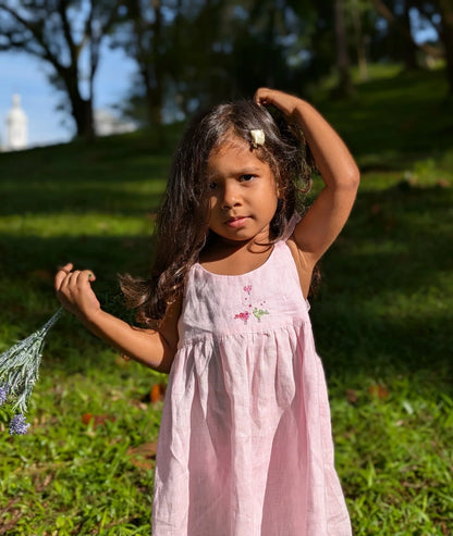The Purestitch Dewy Pink Bird Dress