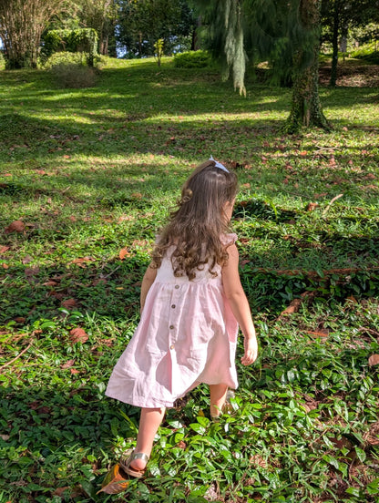 The Purestitch Dewy Pink Drop Dress